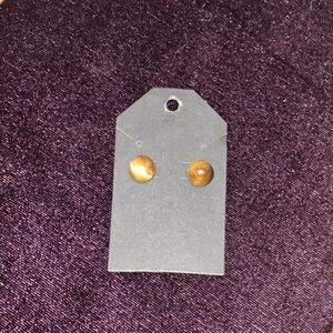Tigers eye stud earrings